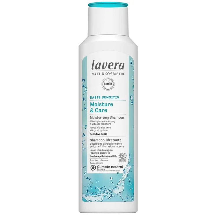 Lavera Basis Sensitiv Moisture & Care Shampoo - 250ml DATED 12/25