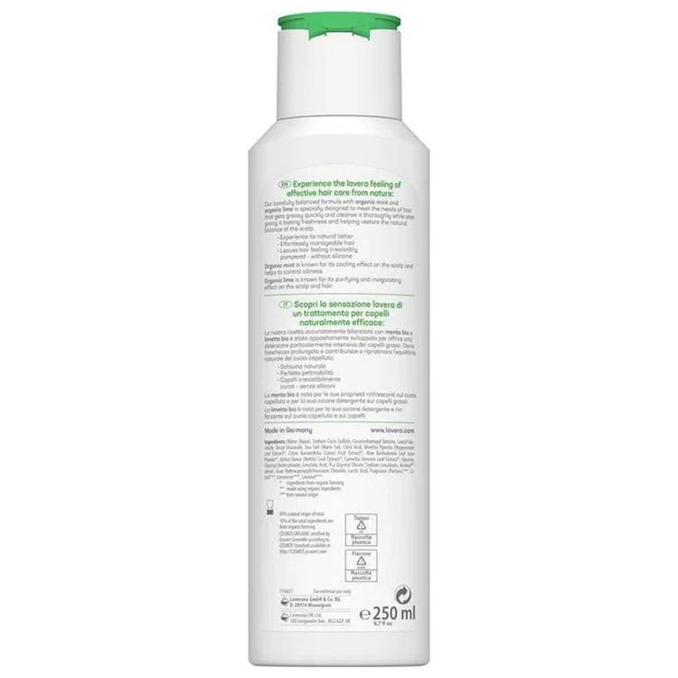 Lavera Freshness and Balance Shampoo - 250ml