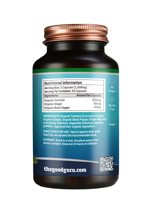 The Good Guru Organic Turmeric + Ginger & Black Pepper