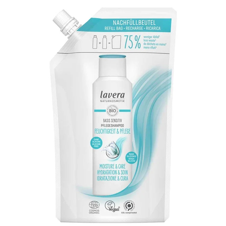 Lavera Basis Sensitiv Moisture and Care Shampoo Refill - 500ml