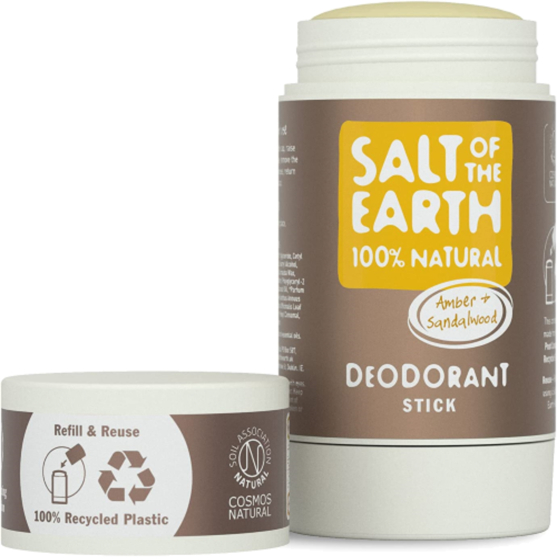 Salt of the Earth Amber & Sandalwood Natural Deodorant Stick & Refill image 1