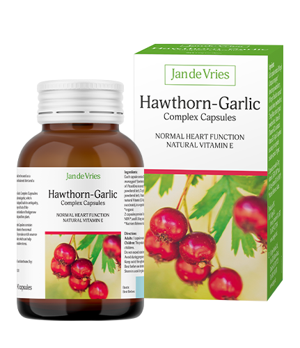 Jan de Vries Hawthorn-Garlic Complex Capsules image 0