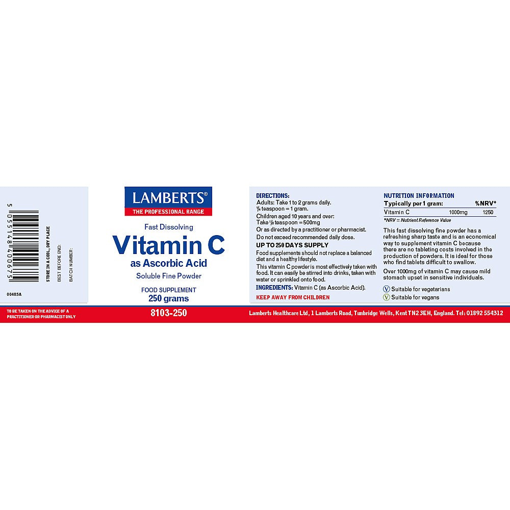 Lamberts Ascorbic Acid Powder image 2