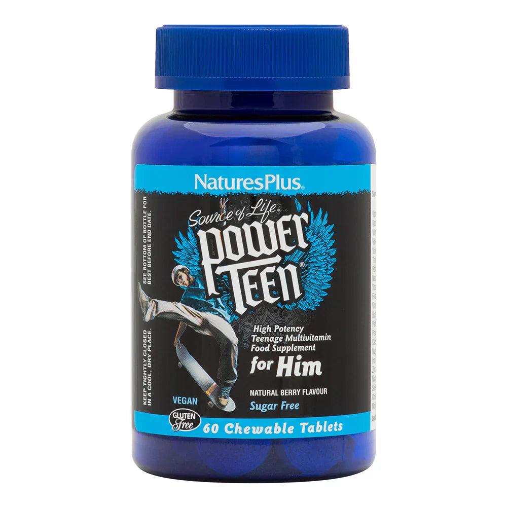 NaturesPlus Source of Life® POWER TEEN® For Him 60 Chewables image 0