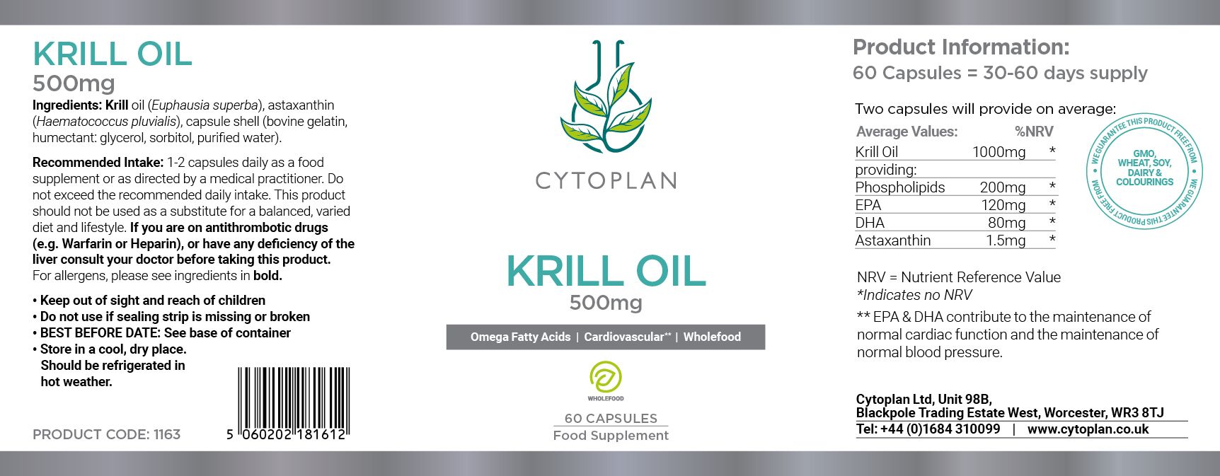 Cytoplan Krill Oil