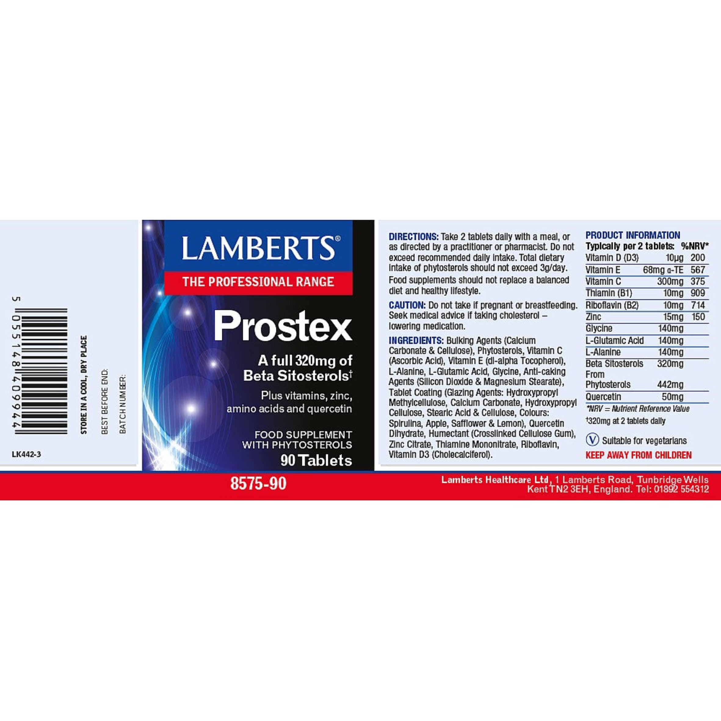 Lamberts Prostex® 90 tablets image 2