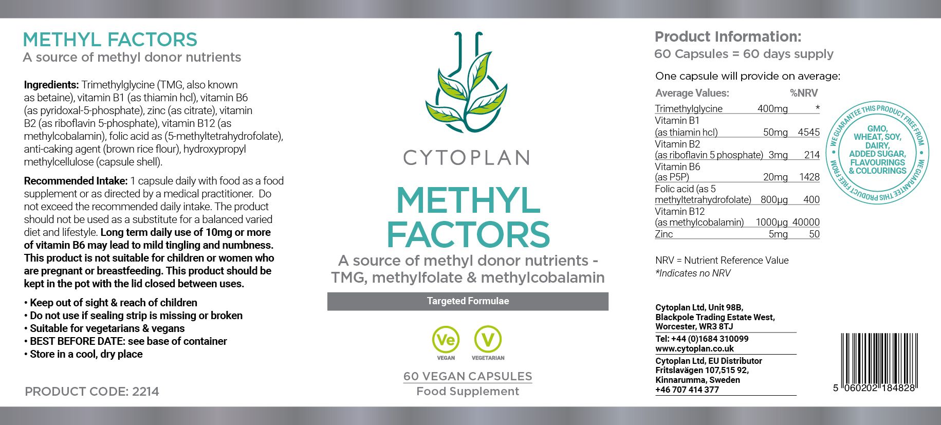 Cytoplan Methyl Factors