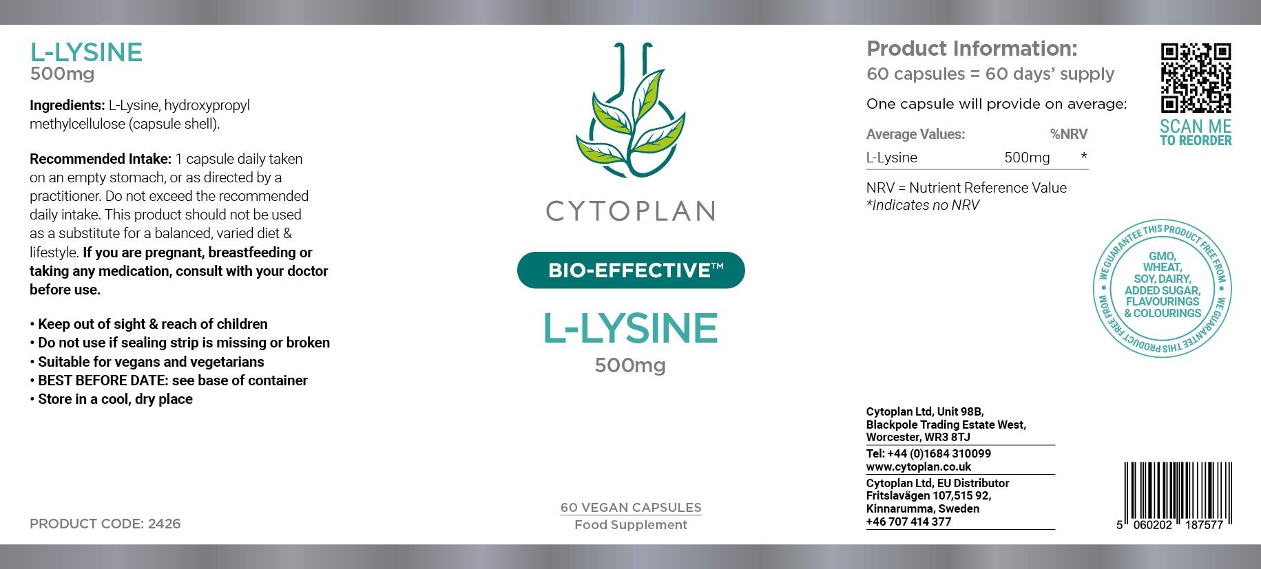Cytoplan L-Lysine