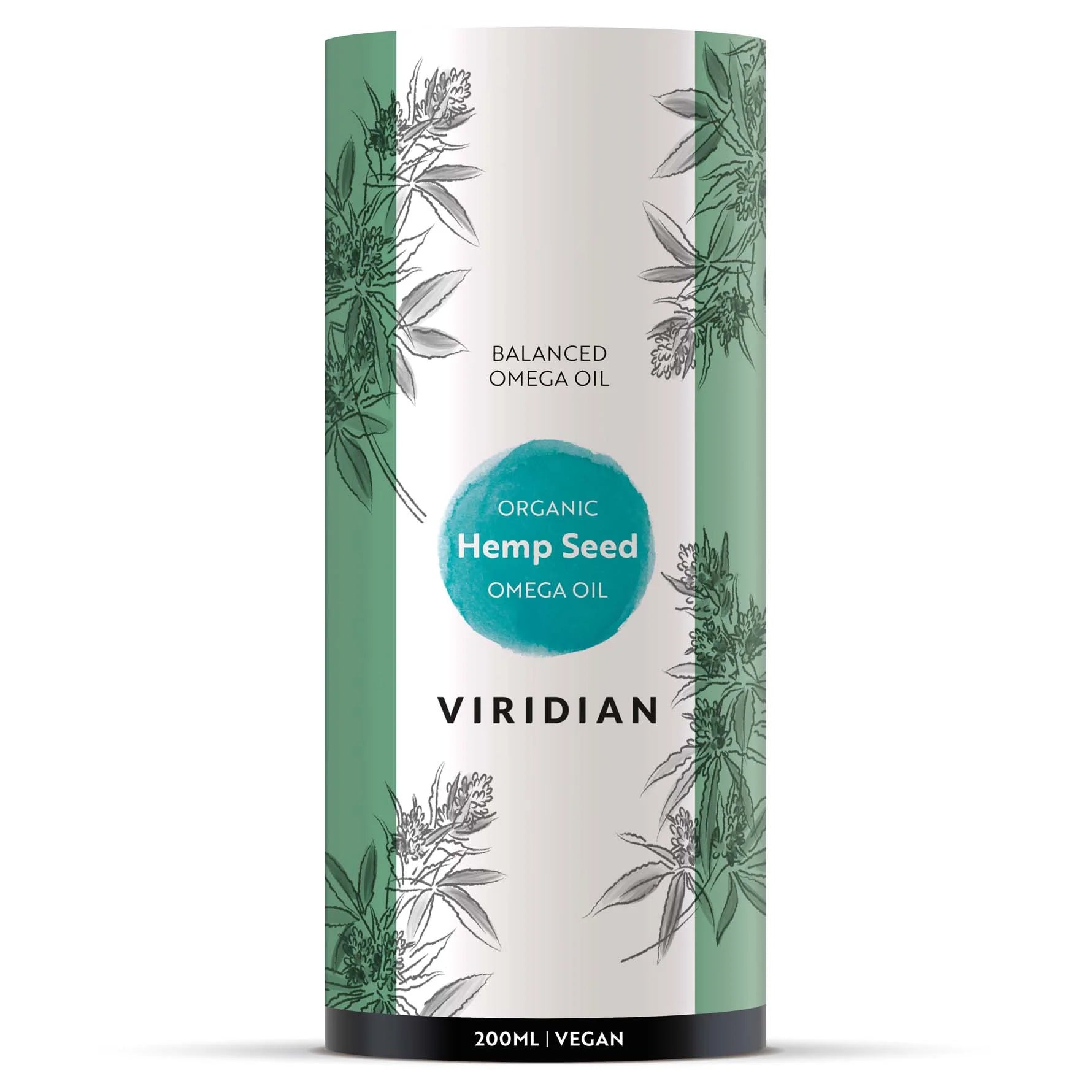 Viridian 100% Organic Hemp Seed Oil 200ml image 0