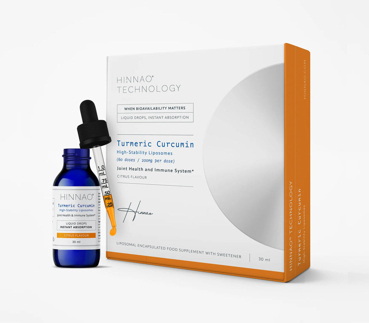 HINNAO Sublingual Turmeric Curcumin Drops