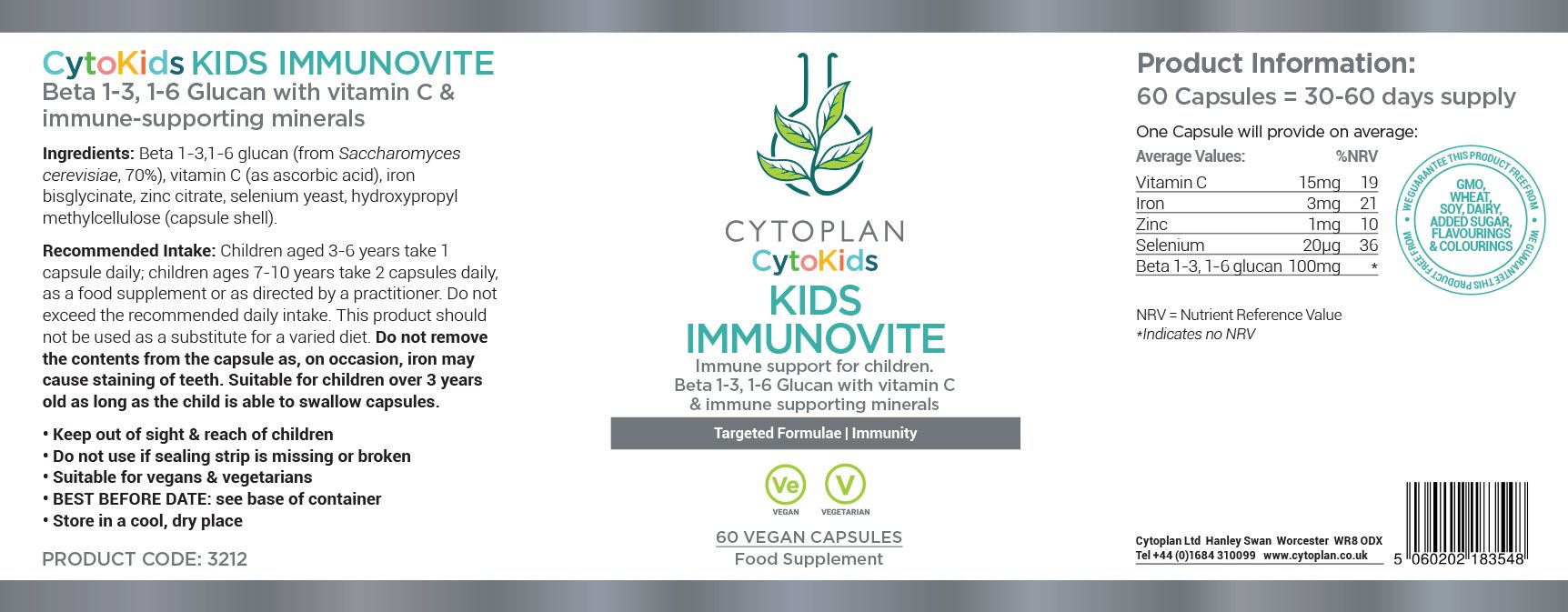 Cytoplan Kids Immunovite