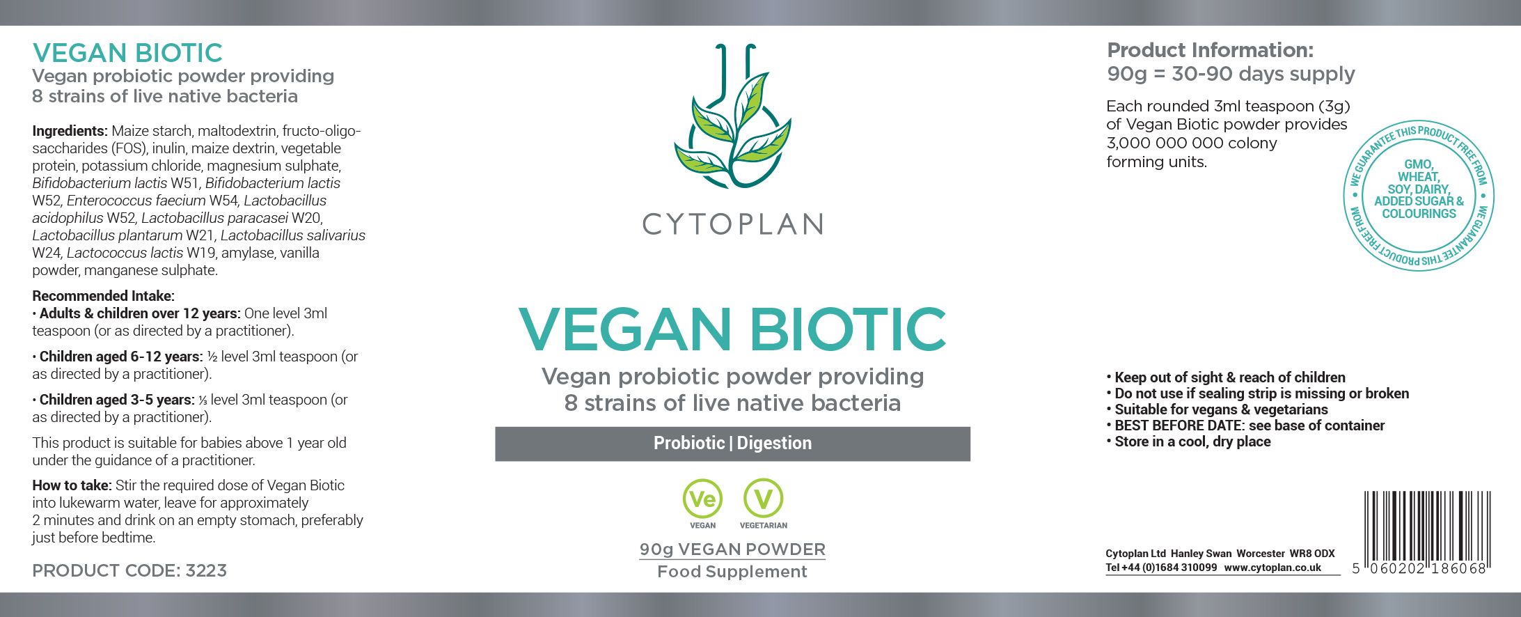 Cytoplan Vegan Biotic