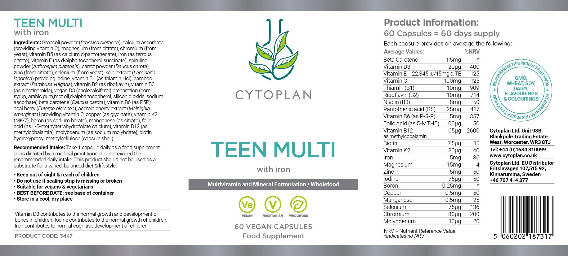 Cytoplan Teen Multi
