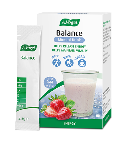 A.Vogel Balance Mineral Drink with Vitamin D3, Magnesium, Zinc, Potassium and Calcium. - 7 x 5.5g image