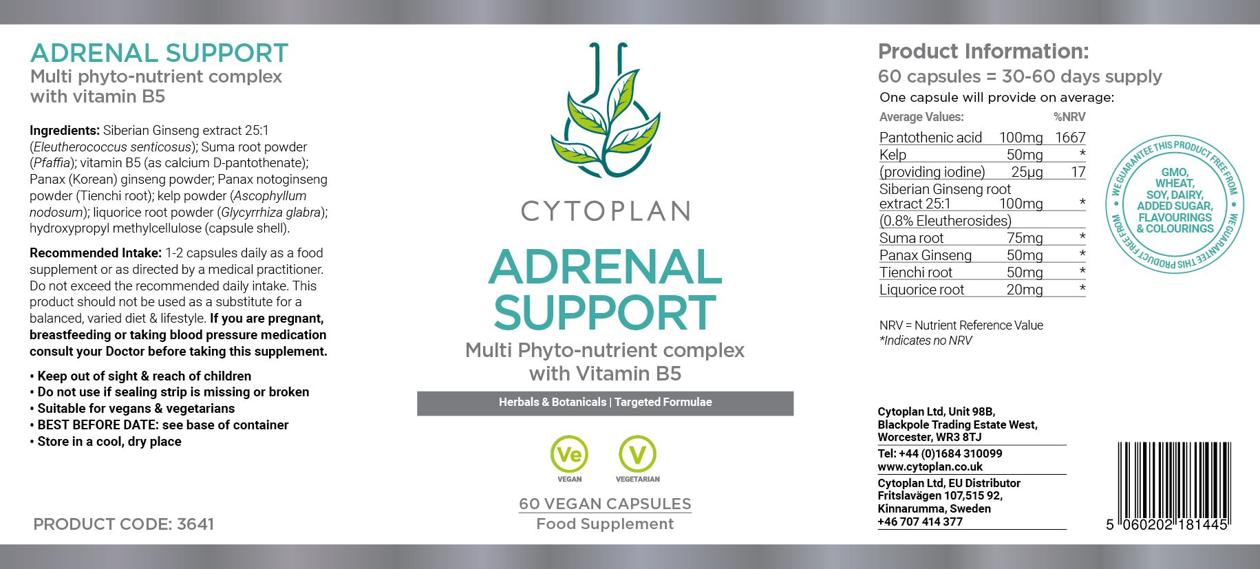 Cytoplan Adrenal Support