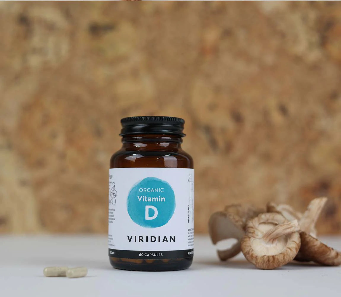 Viridian Organic Vitamin D2 400IU 60 Capsules image 3
