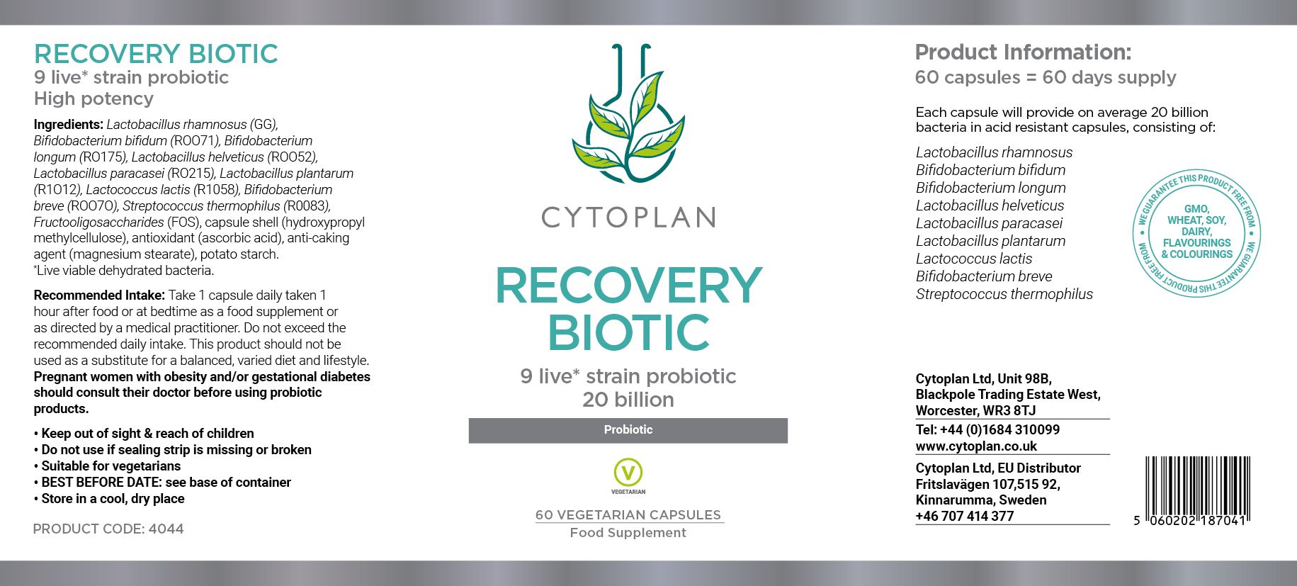 Cytoplan Recovery Biotic