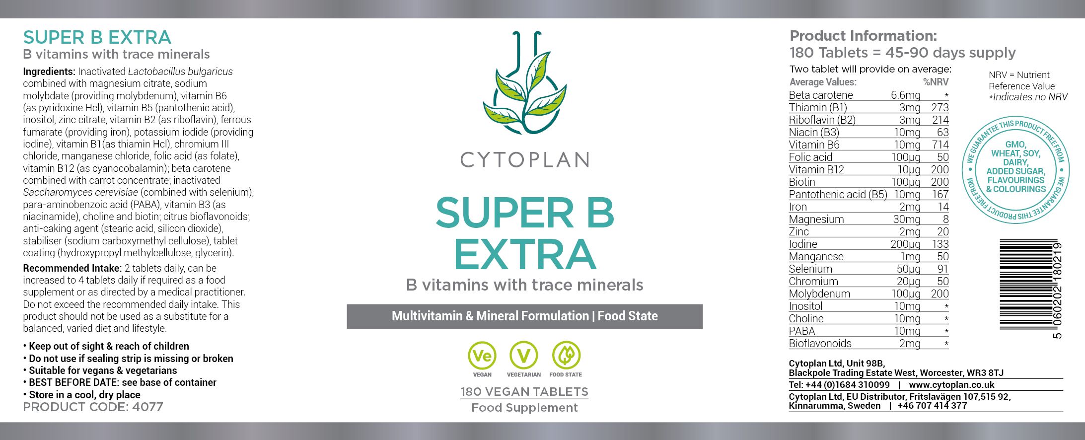 Cytoplan Super B Extra