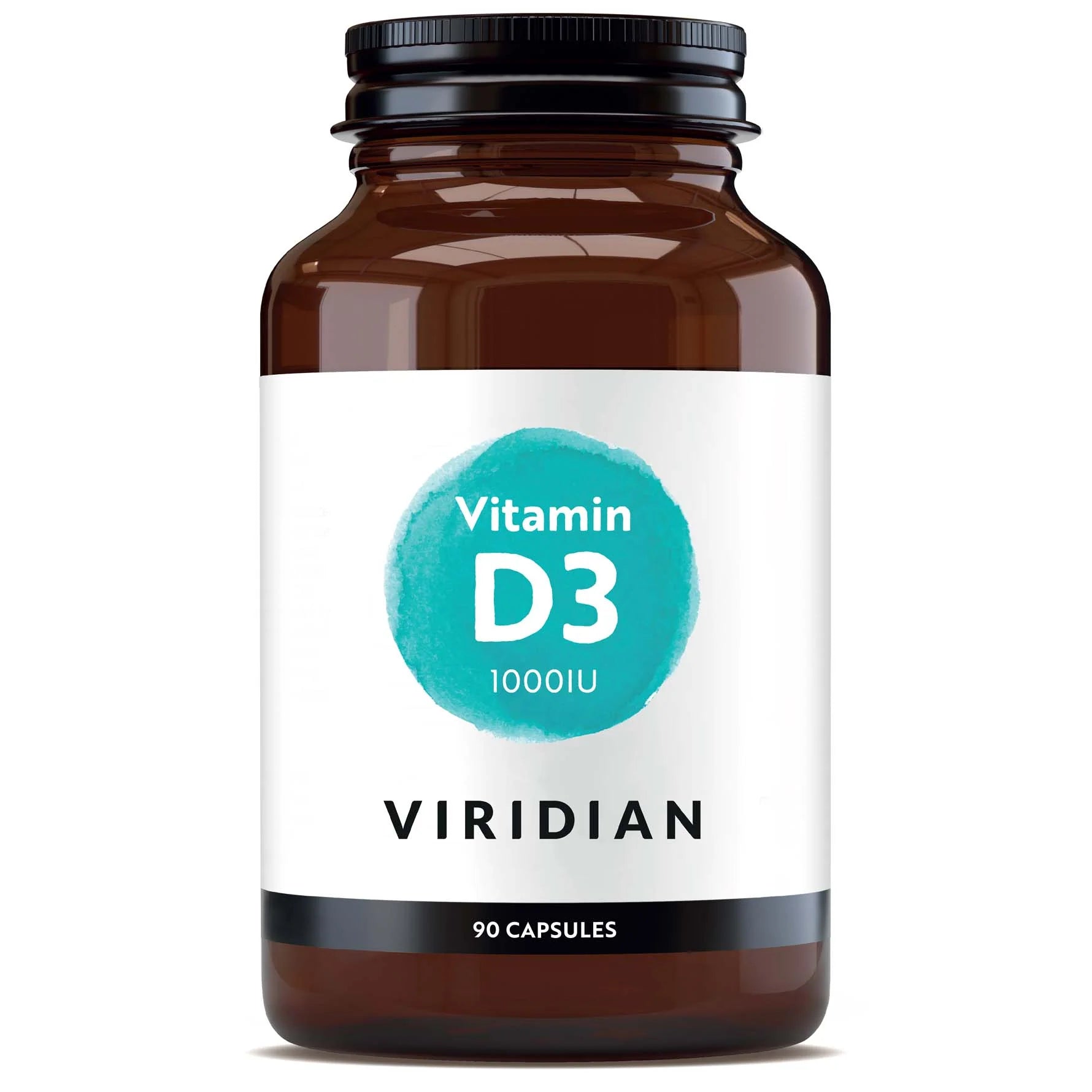 Viridian Vitamin D3 1000iu Capsules image 1