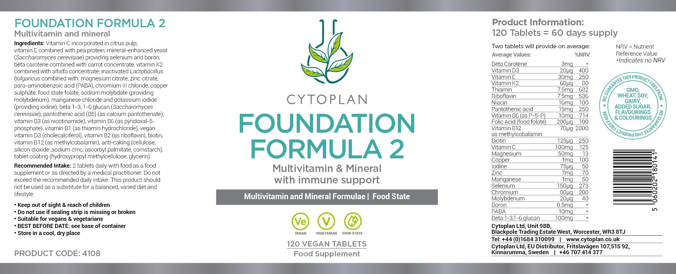 Cytoplan Foundation Formula 2