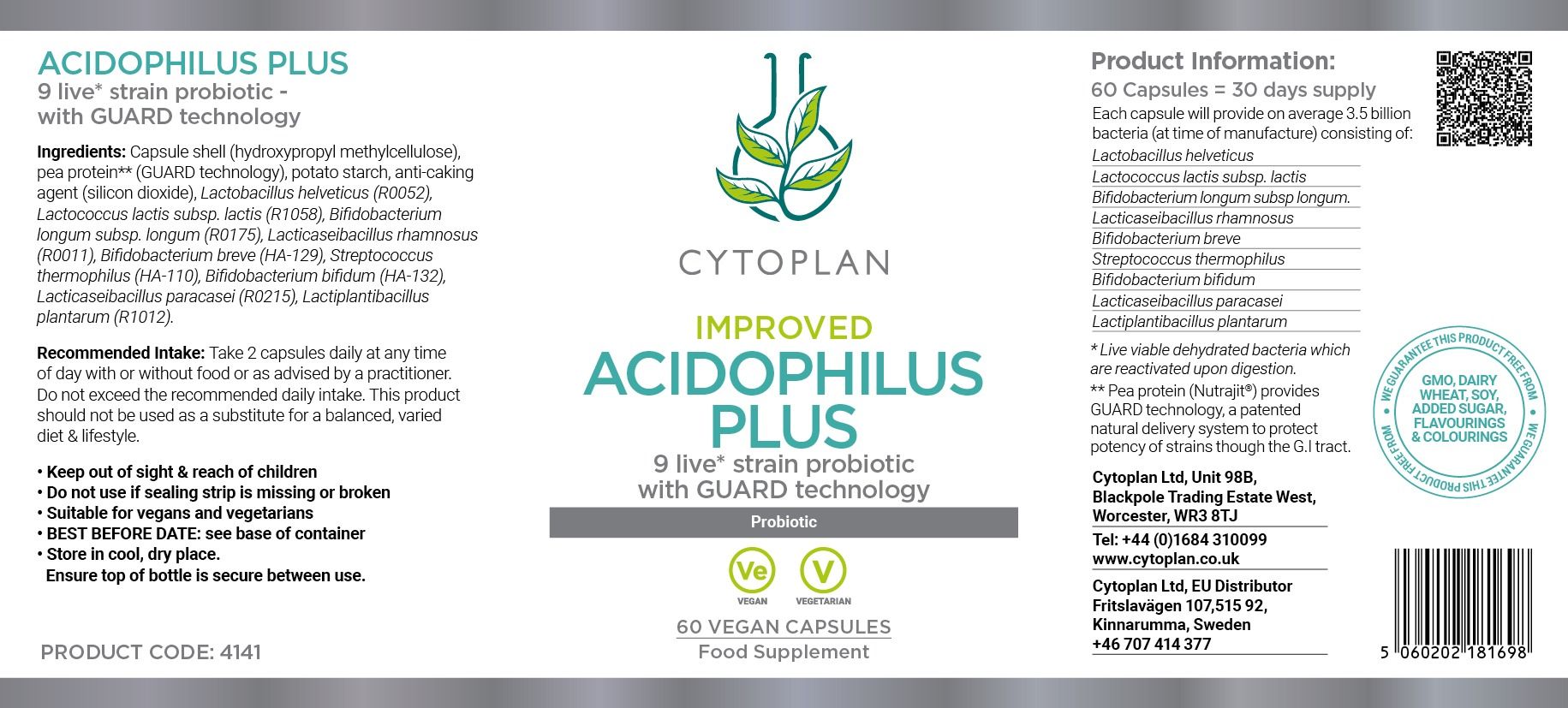 Cytoplan Acidophilus Plus
