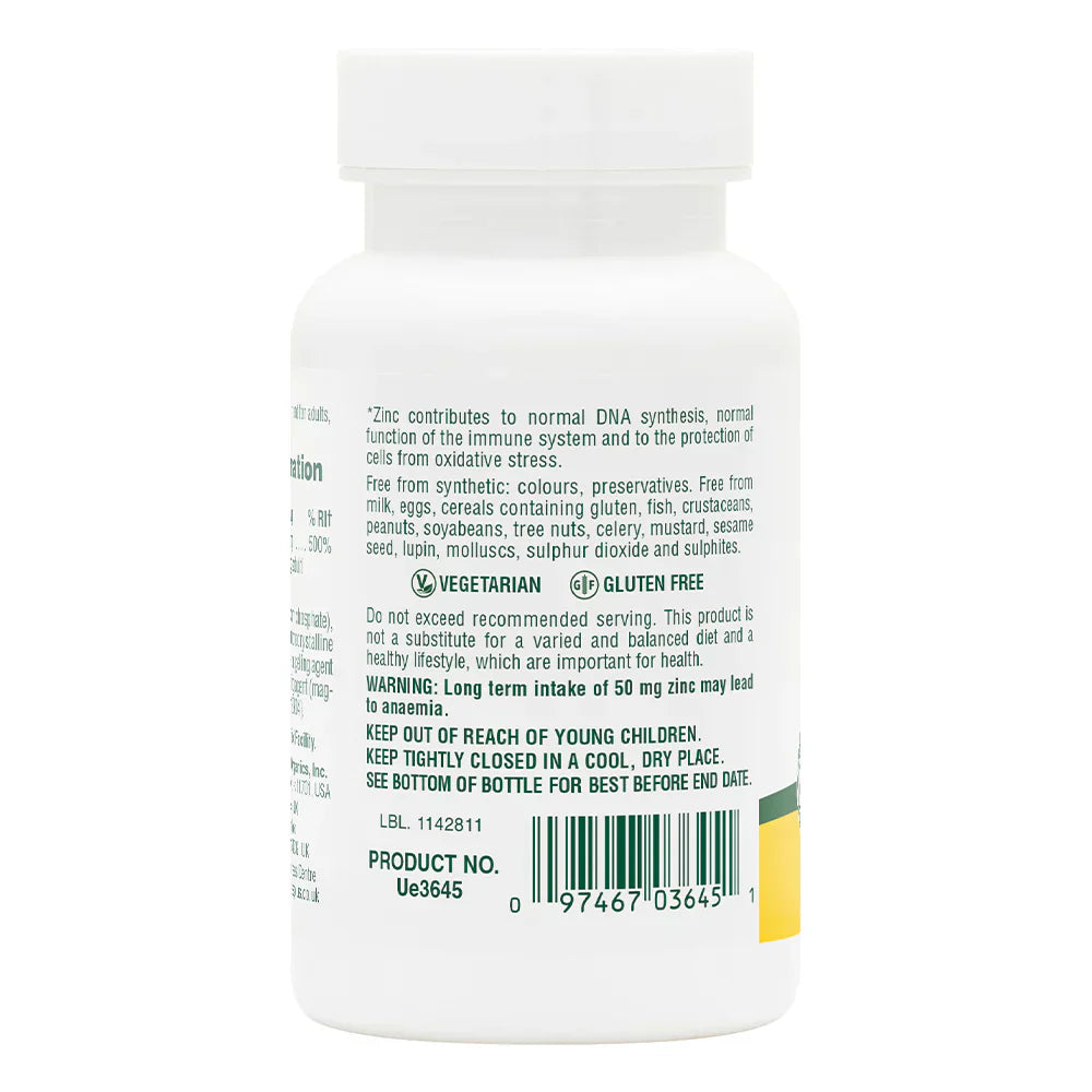 NaturesPlus Zinc 50mg 90 Tablets image 1