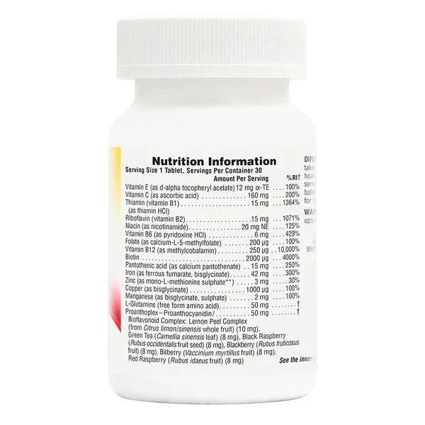 NaturesPlus HEMA-PLEX® Iron 30 Tablets image 1