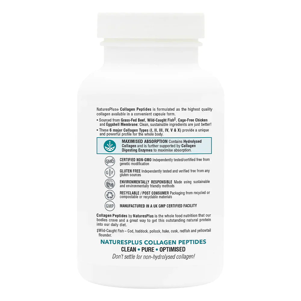 NaturesPlus Collagen Peptides 120 Capsules image 2