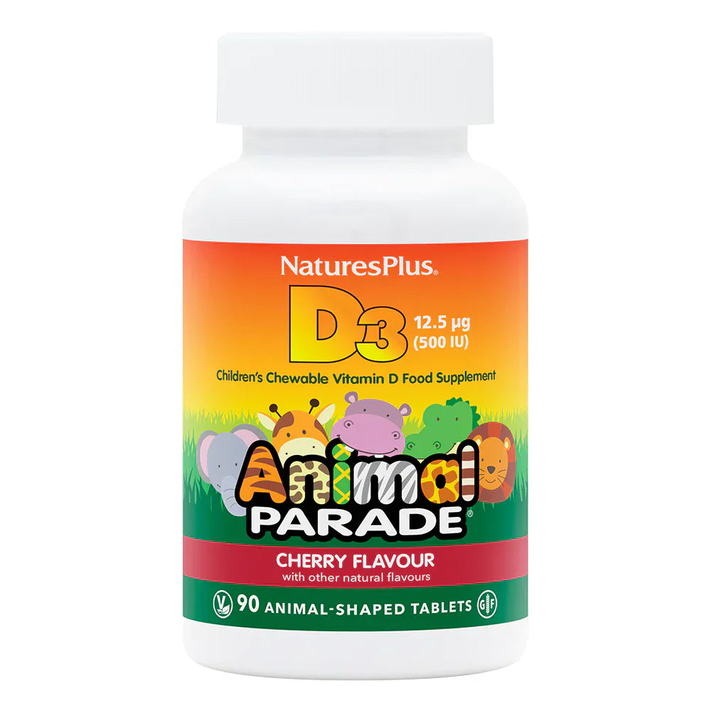 NaturesPlus Animal Parade® Vitamin D3 500 IU Children's 90 Chewables image 0