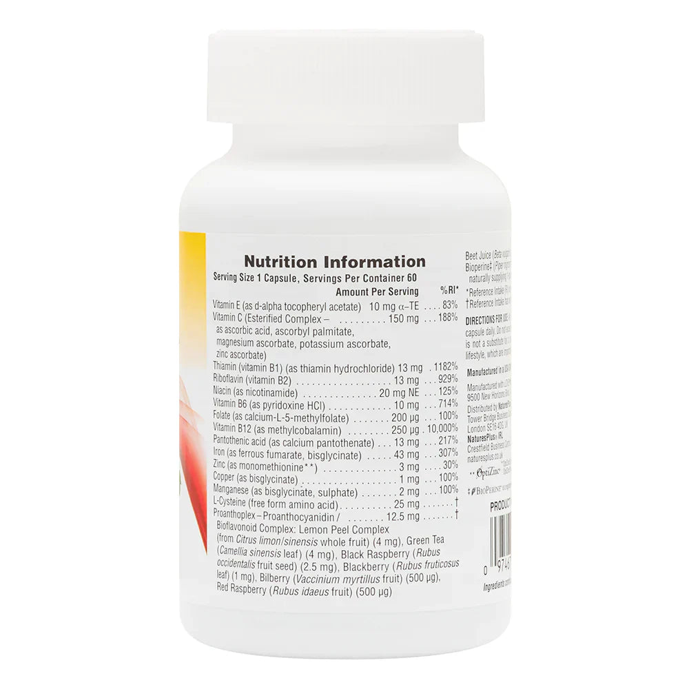NaturesPlus HEMA-PLEX® Iron 60 Capsules image 1