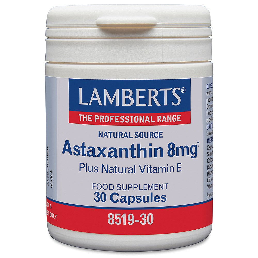 Lamberts Astaxanthin 30 Capsules 8mg image 0