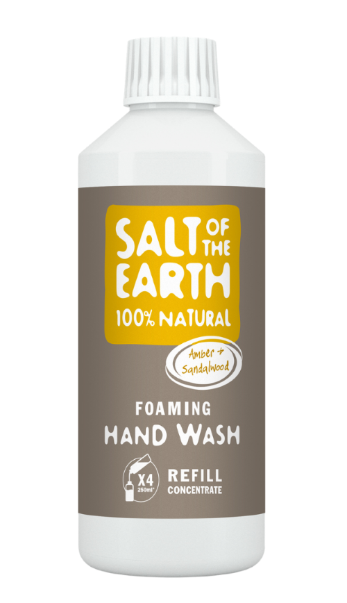 Salt of the Earth Amber & Sandalwood Foaming Hand Wash & Refill - 250ml hand wash image