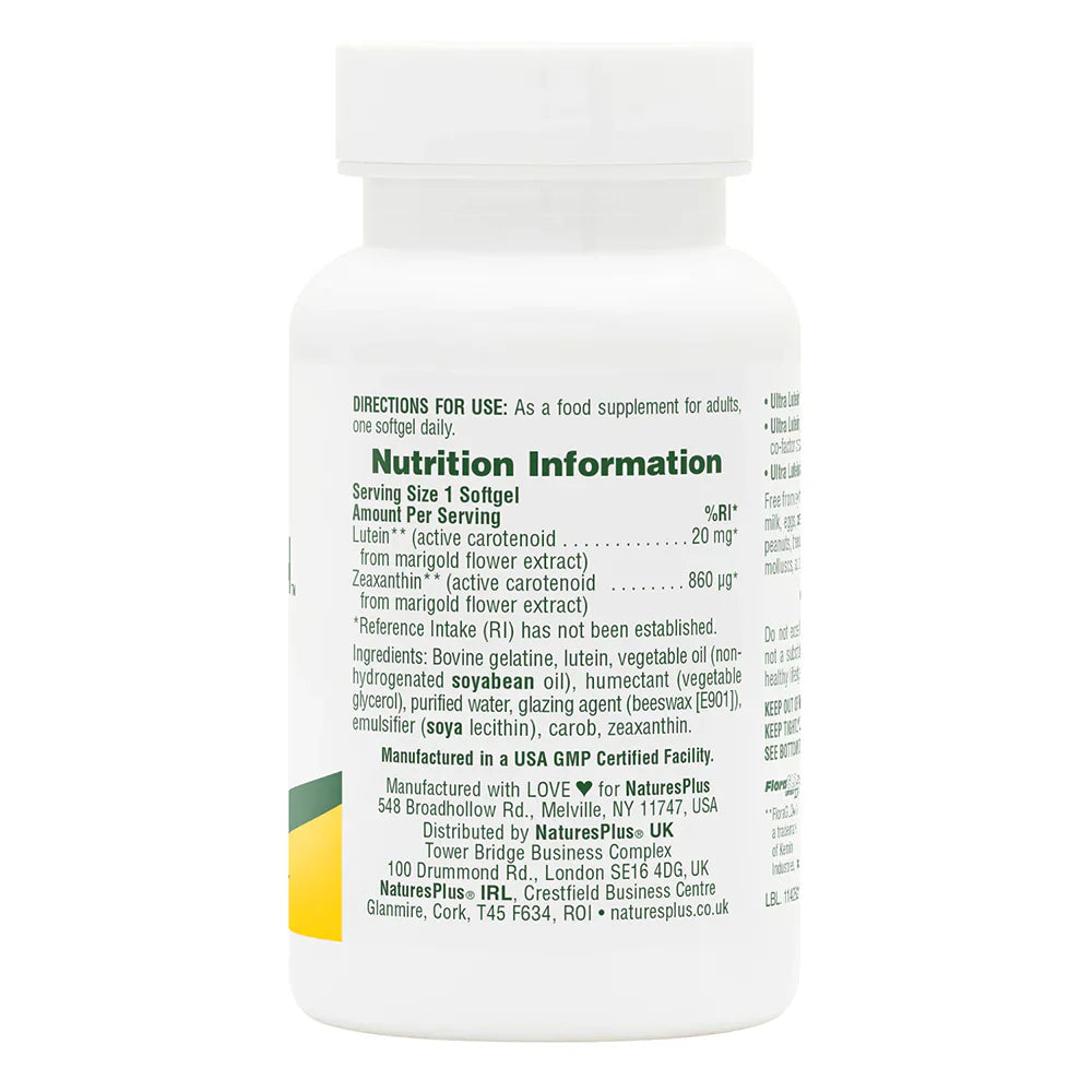 NaturesPlus Ultra Lutein® 60 Softgels image 1