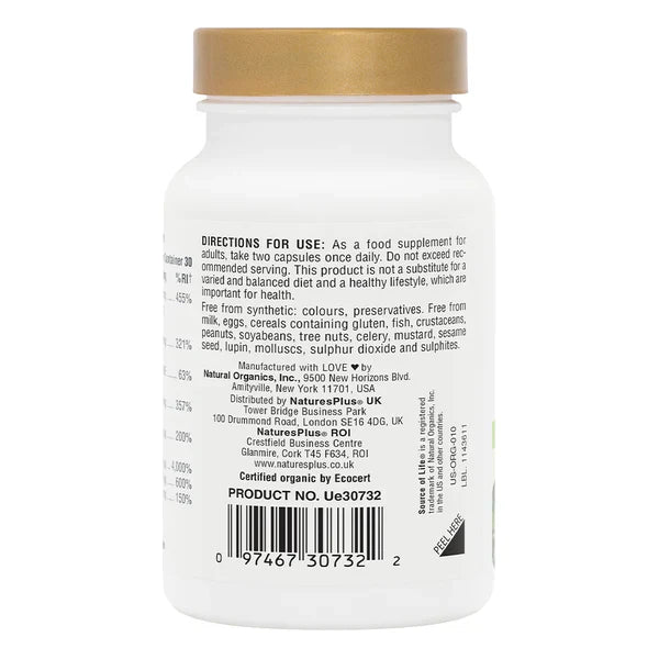 NaturesPlus Source of Life® Garden B Complex 60 Capsules image 2