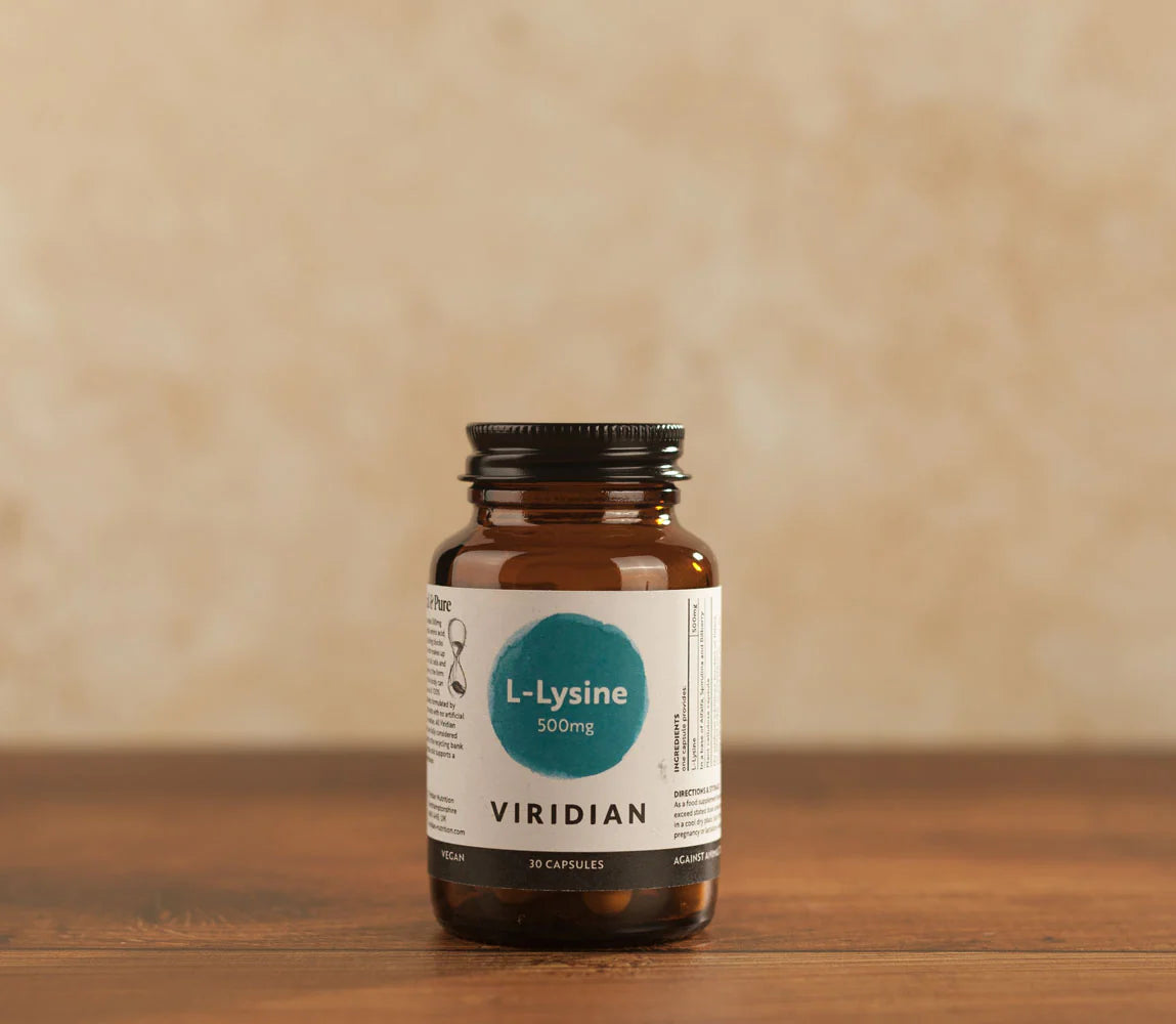 Viridian L-Lysine 500mg Capsules image 2