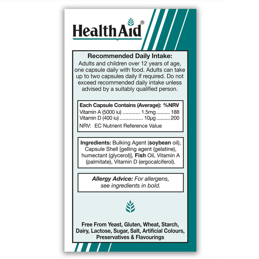 HealthAid Vitamin A 5000iu 100's Capsules