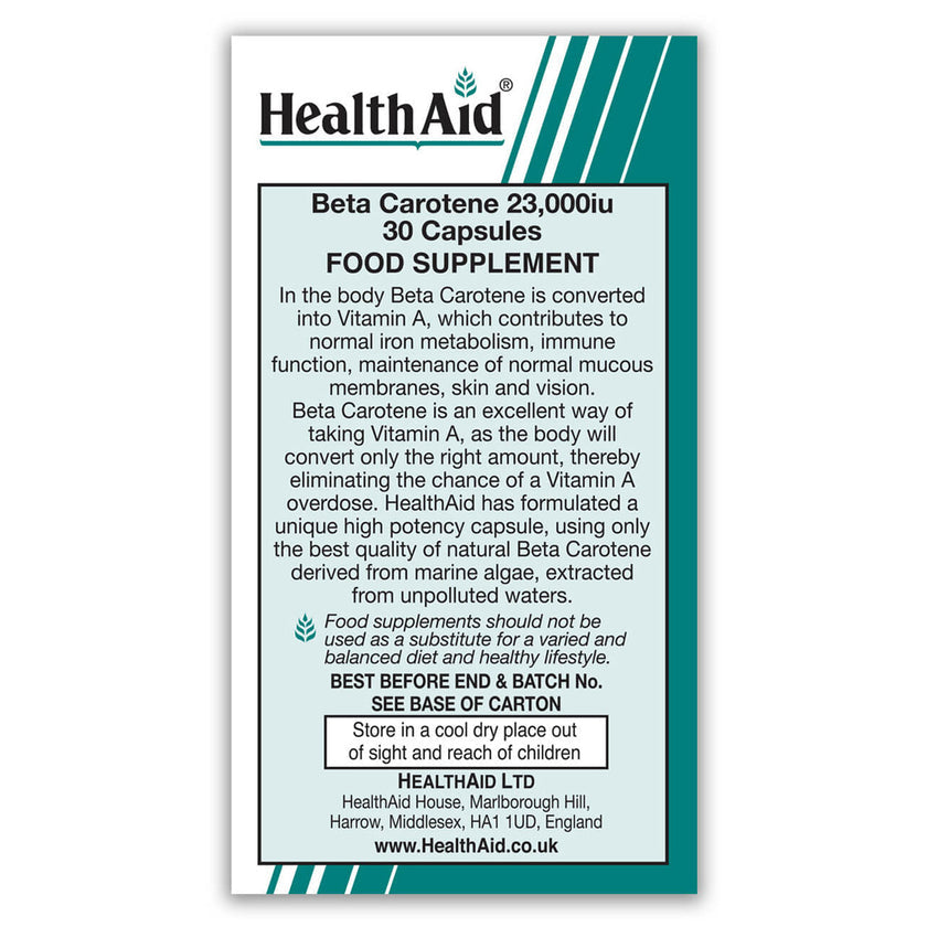 HealthAid Beta Carotene Capsules