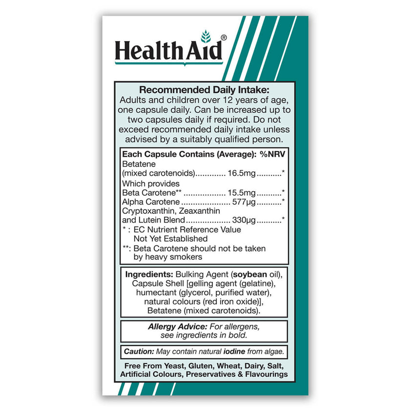 HealthAid Beta Carotene Capsules