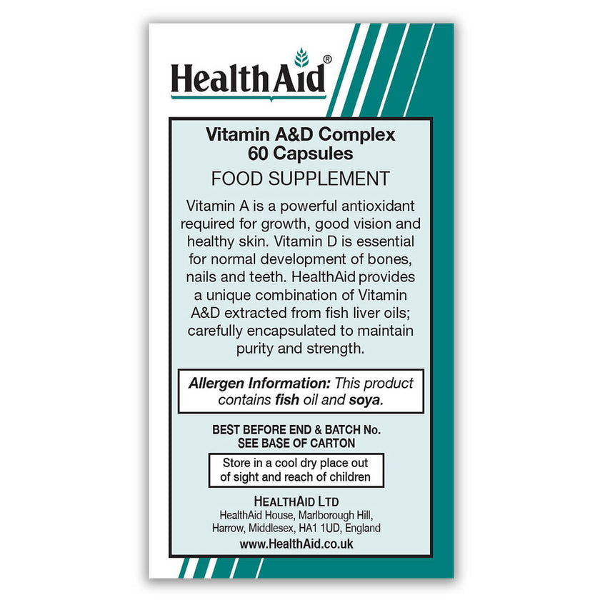 HealthAid Vit A & D Complex Capsules