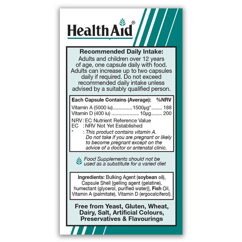 HealthAid Vit A & D Complex Capsules