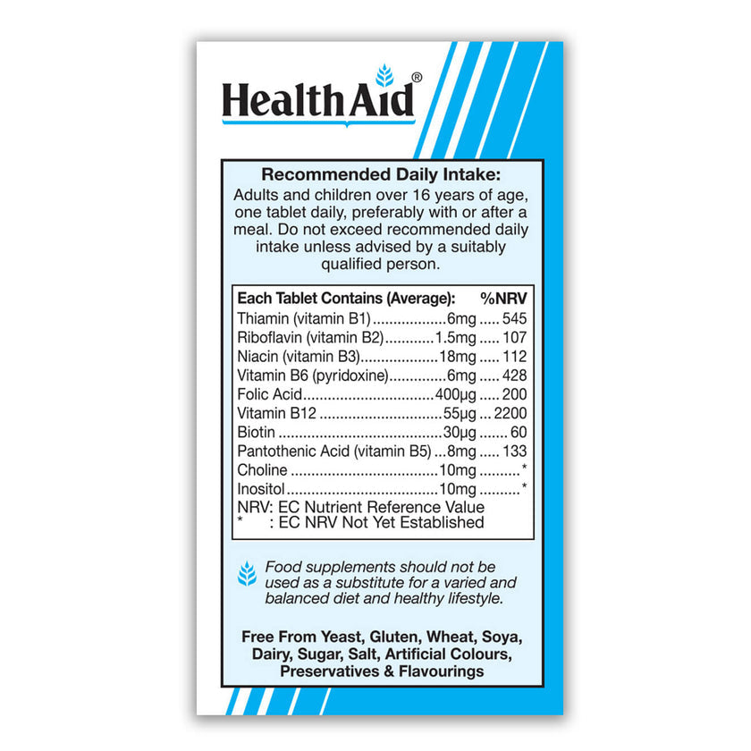 HealthAid Vegan B Complex Tablets