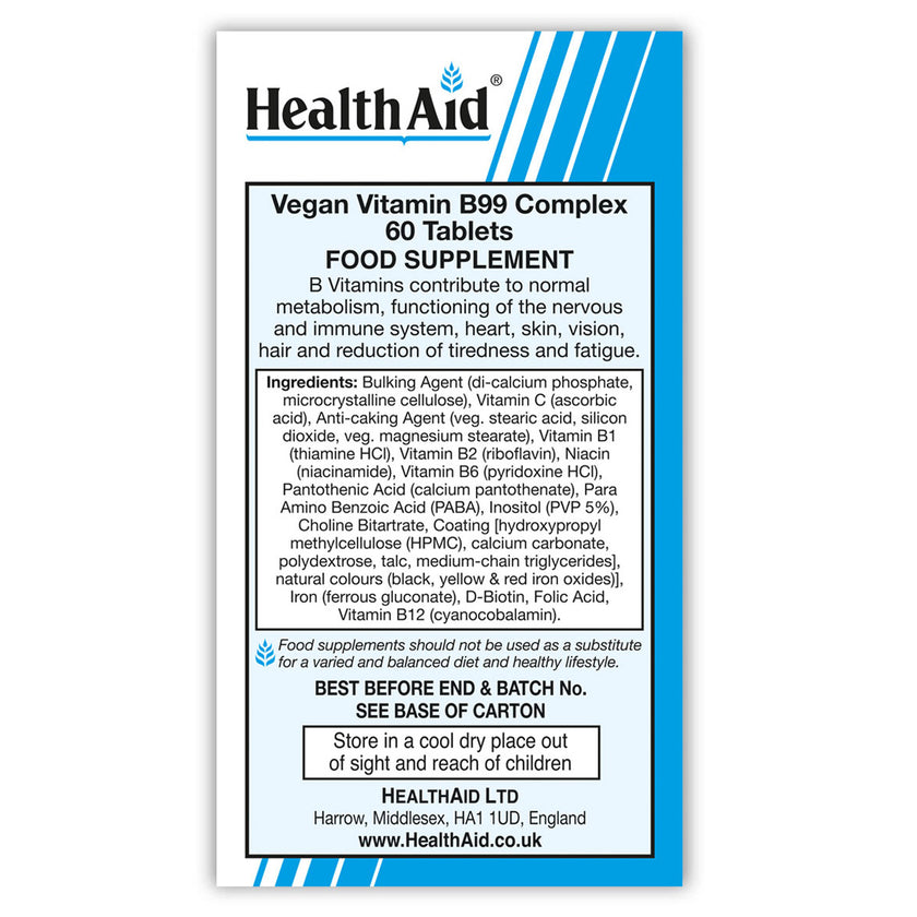 HealthAid Vitamin B99 Complex Tablets