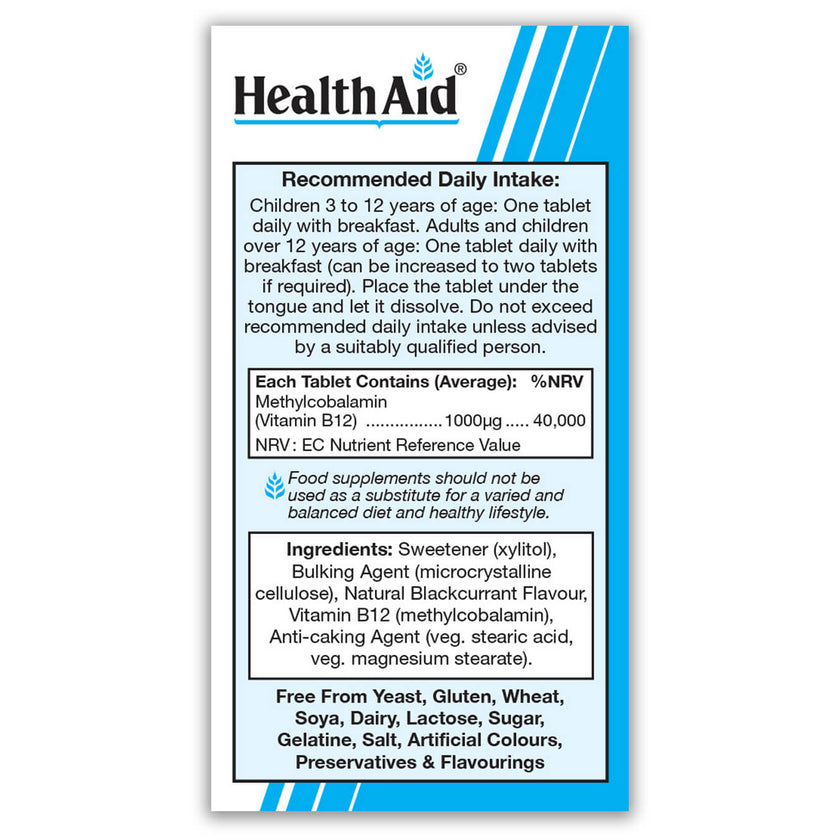 HealthAid Methylcobalamin Metcobin 1000mcg