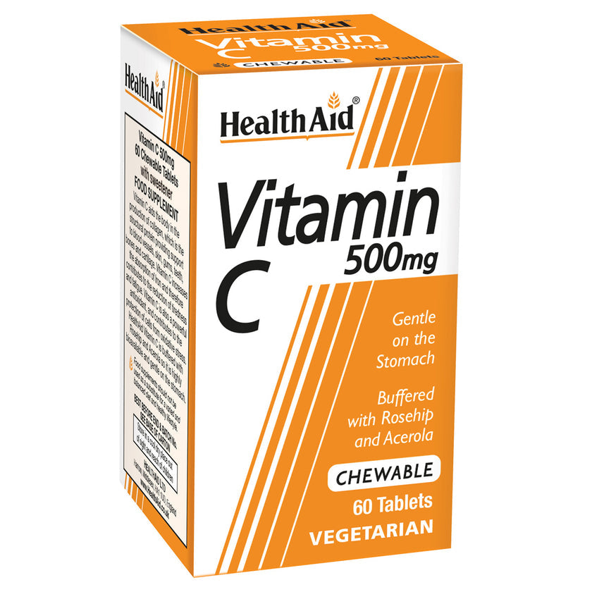 HealthAid Vitamin C 500mg Tablets Chewable