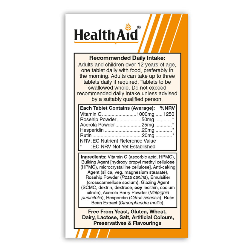 HealthAid Vitamin C 1000mg Tablets Prolonged Release
