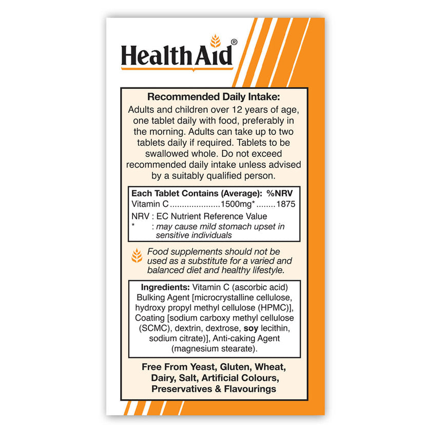 HealthAid Vitamin C 1500mg Tablets Prolonged Release