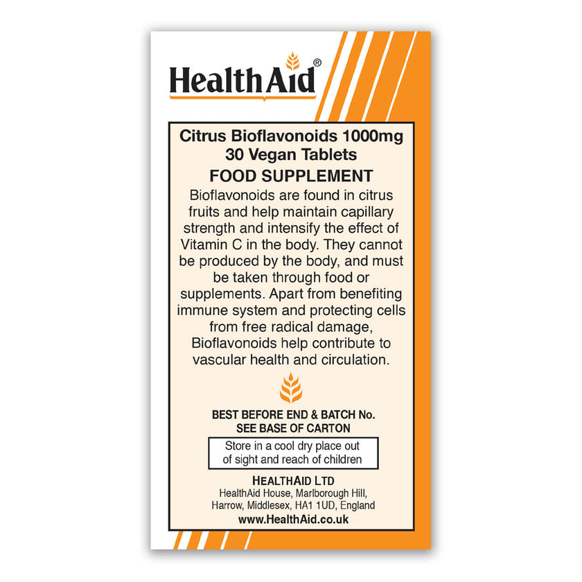 HealthAid Citrus Bioflavonoid 1000mg Tablets