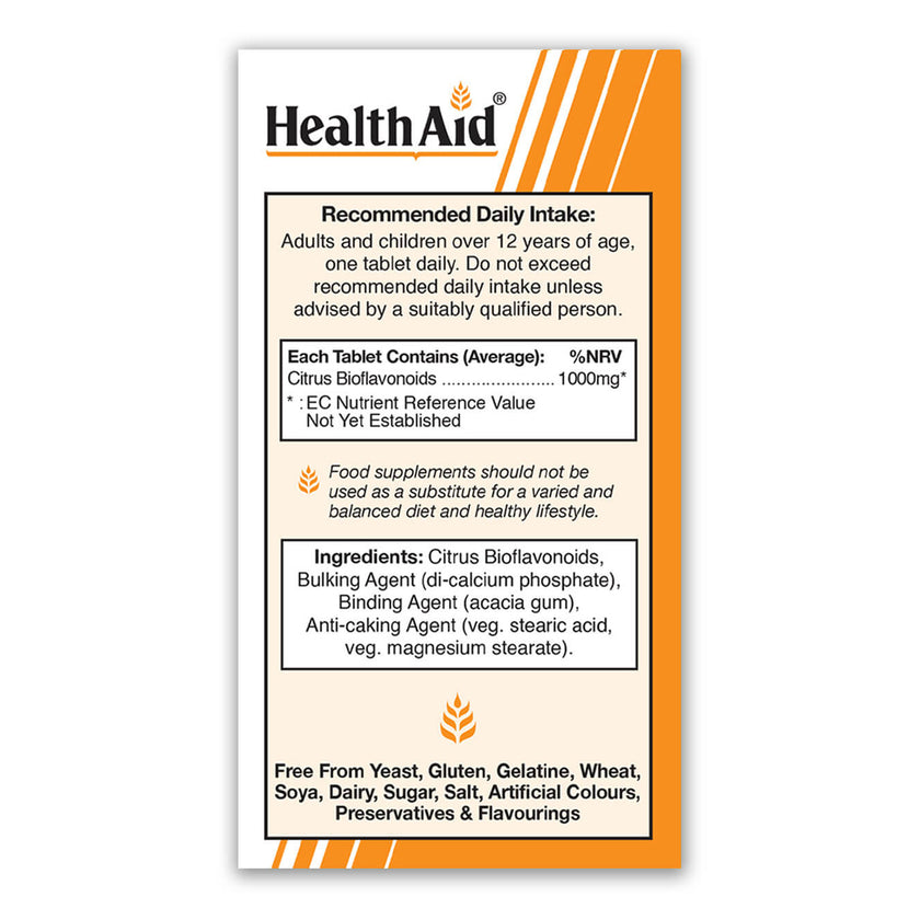 HealthAid Citrus Bioflavonoid 1000mg Tablets