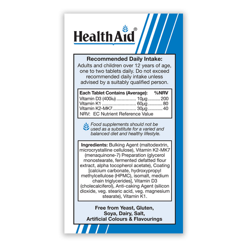 HealthAid Vitamin K Complex +Vit D3 30's Tablets