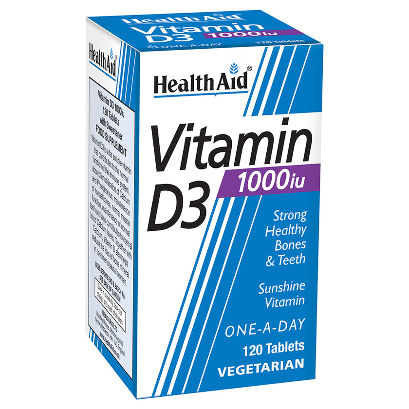 HealthAid Vitamin D3 1000iu Tablets